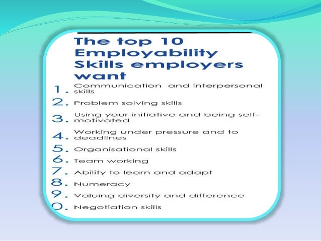 qualifications employers look for