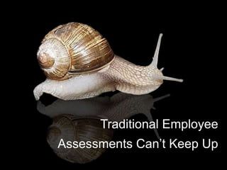 Traditional Employee
Assessments Can’t Keep Up
 