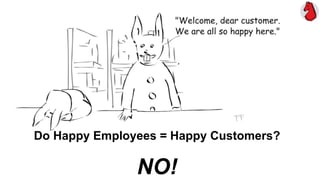 Do Happy Employees = Happy Customers?
NO!
 