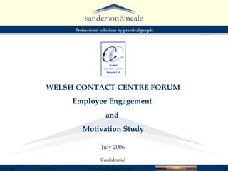Employee Engagement and Motivation in Call Centres