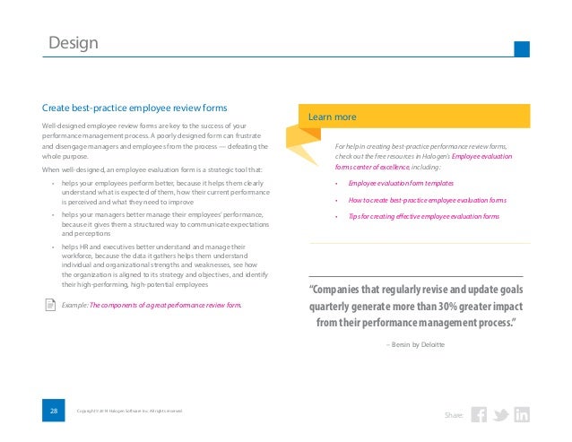 employee performance management a step by step guide to best practic new hire review form