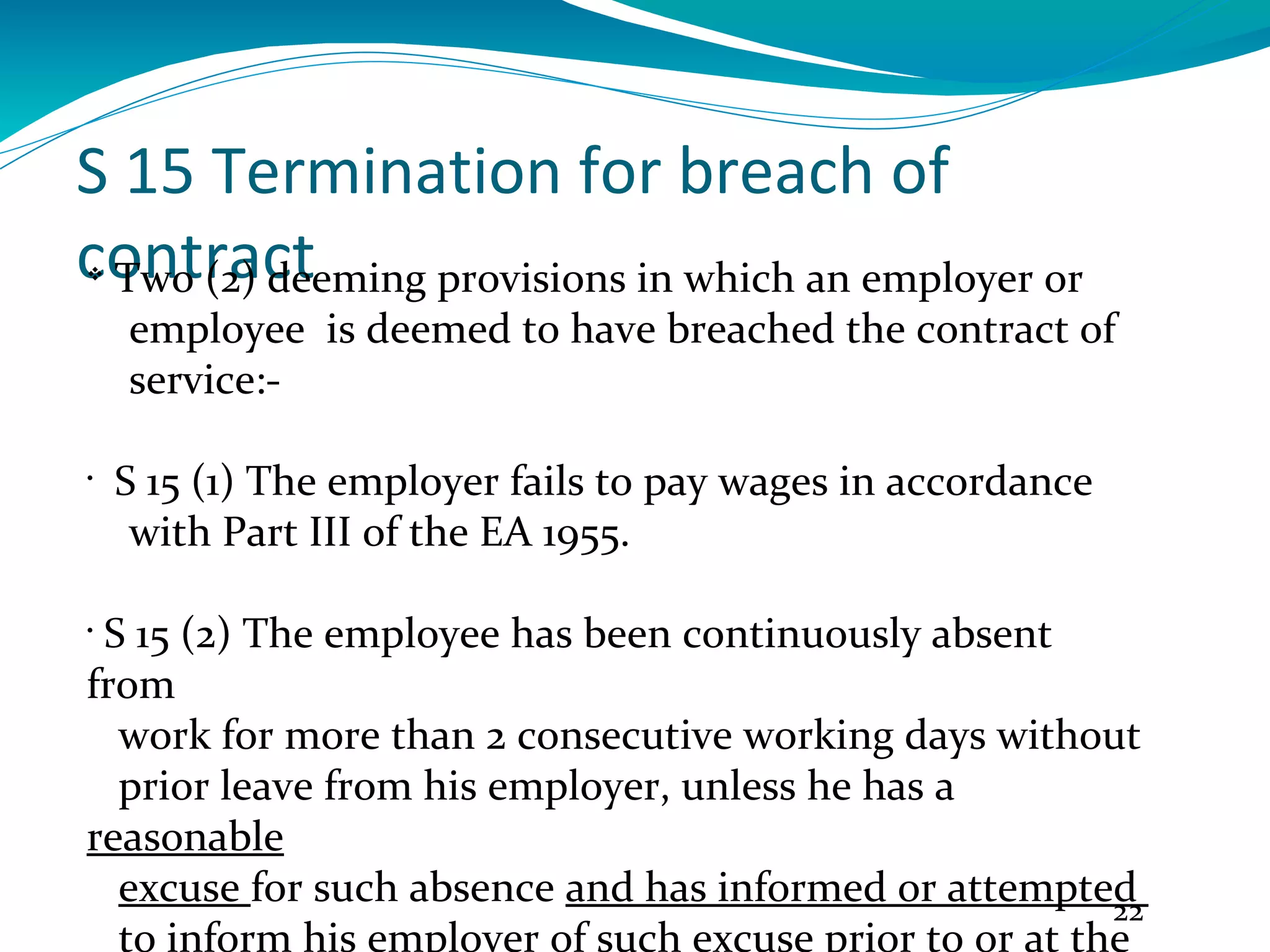 Work Termination Code Employee termination-laws-in-malaysia | PPT