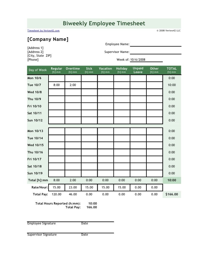 Employee Timesheet L