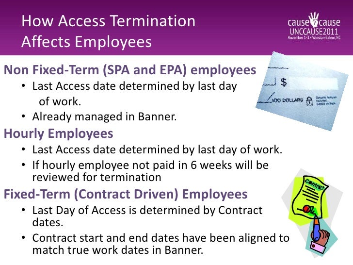 Employee Access Termination Cause 2011