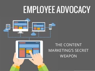 THE CONTENT
MARKETING’S SECRET
WEAPON
EMPLOYEE ADVOCACY
 