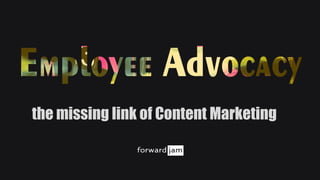 the missing link of Content Marketing
 