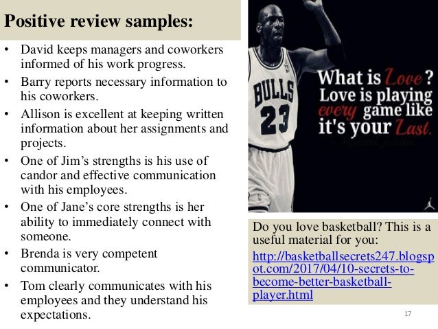 employee appraisal comments sample examples of employee strengths