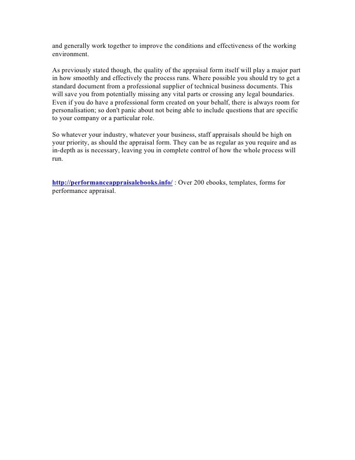 Appraisal comments and phrases image