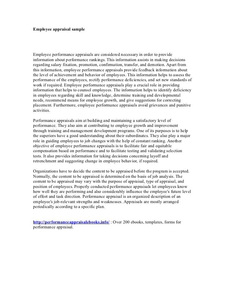 Self-appraisal sample pdf picture
