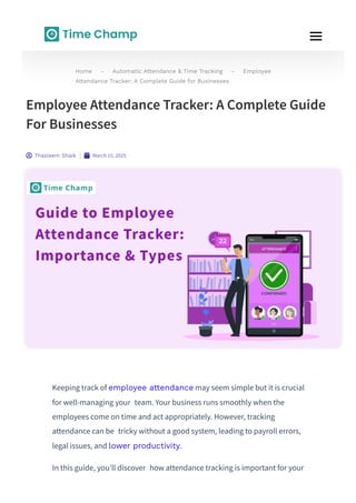 Employee Attendance Tracker: A Complete Guide for Businesses.pdf