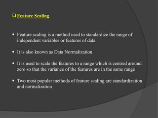 Scaling Feature Variables Predicting Employee Attrition | PPTX