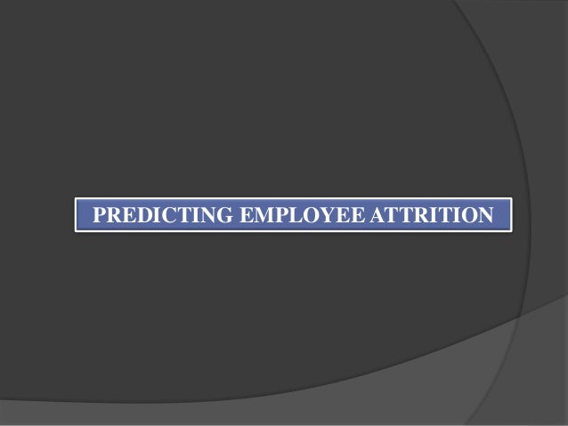 employee attrition machine learning
