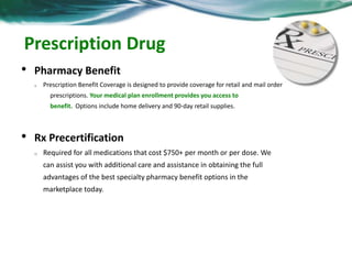 Prescription Drug 
Retail (up to 31-day supply) 
Tier 1 / Tier 2 / Tier 3 
Mail Order (90-day supply) 
Tier 1 / Tier 2 / Tier 3 
*Mandatory Generic DAW2* 
**Requires mail services after 3rd fill at retail** 
$5 copay / $80 copay / 50% 
$10 copay / $160 copay /50% 
 