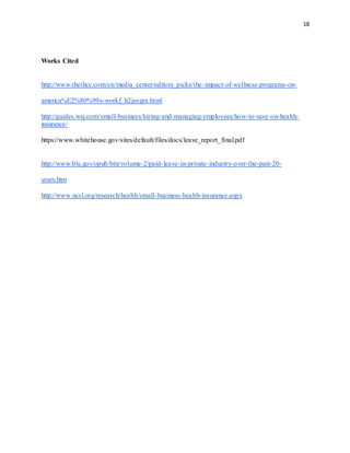 Employee Benefits Consulting Project | PDF