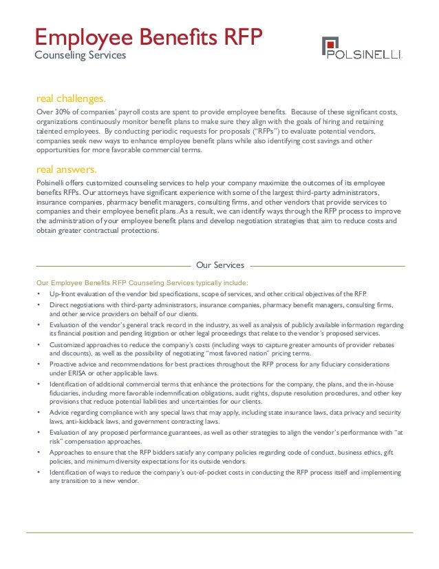 Employee Benefits Counseling Services