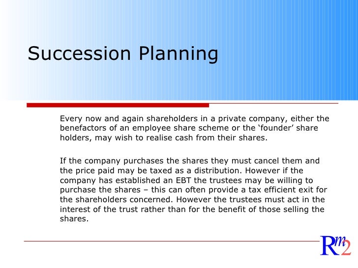 Employee benefit trusts