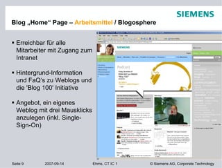 Blog „Home“ Page – Arbeitsmittel / Blogosphere


  Erreichbar für alle
  Mitarbeiter mit Zugang zum
  Intranet

  Hintergr...