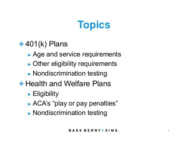 employees 401 k for requirements Plan Employee Design Categories Benefit