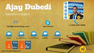 Ajay Dubedi
Salesforce Expert
www.cloudanalogy.com
+1 (415) 830-3899
hello@cloudanalogy.com ajay.dubedi
 