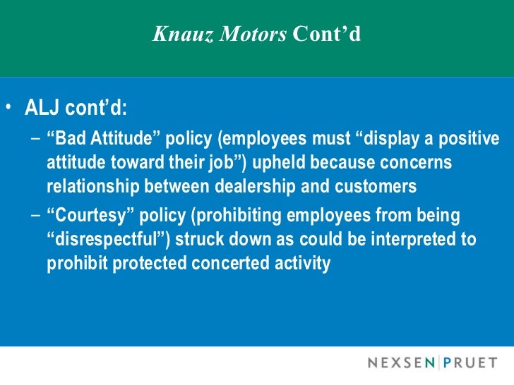 Knauz Land Rover >> Employee complaints on facebook and social media policies Knauz Land Rover >> Employee complaints on facebook and social media policies