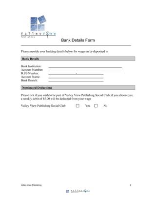 Employee Details Form | DOC