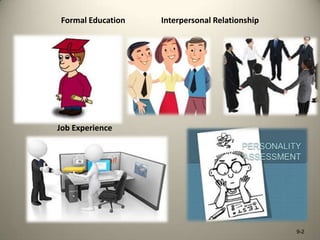 Formal Education

Interpersonal Relationship

Job Experience

9-2

 