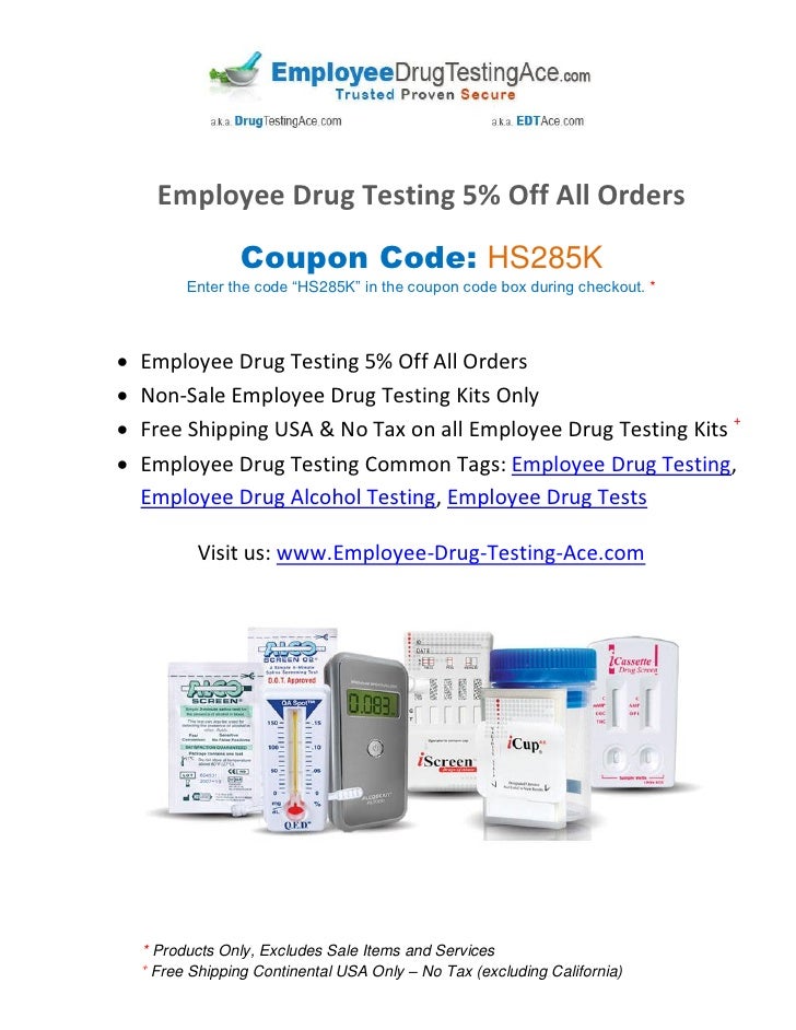 Employee Drug Testing Coupon 5 Off All Orders
