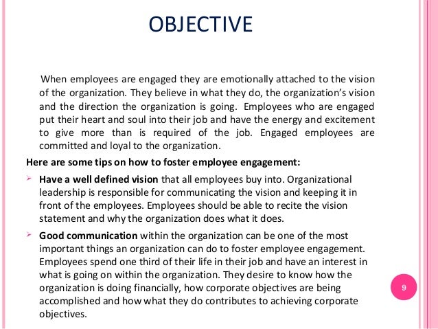 employment objective example