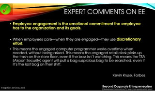Beyond Corporate Entrepreneurism
9 MANAGEMENT INTERVENTIONS TO MAKE YOUR BUSINESS MORE AGILE!
© SigMax E Services, 2015
• ...