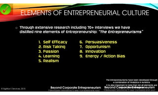 Beyond Corporate Entrepreneurism
9 MANAGEMENT INTERVENTIONS TO MAKE YOUR BUSINESS MORE AGILE!
© SigMax E Services, 2015
EL...
