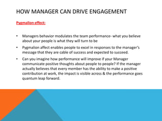 TOP TEN GLOBAL ENGAGEMENT DRIVERS
• Senior Management’s sincere interest in employee well being.
• The opportunity an empl...