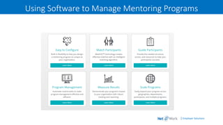 | Employer Solutions
Using Software to Manage Mentoring Programs
 