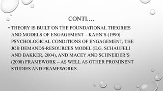 Kahn Model Employee engagement | PPTX