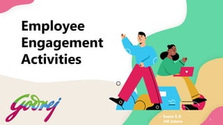 Employee
Engagement
Activities
1
~ Saara S A
HR Intern
 
