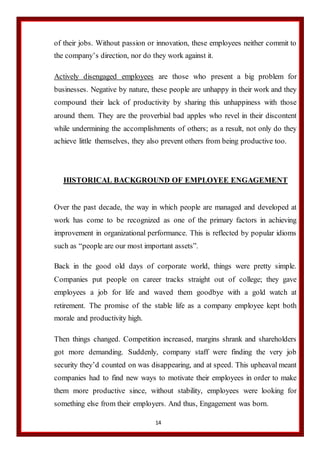 Employee engagement hdfc bank | DOCX