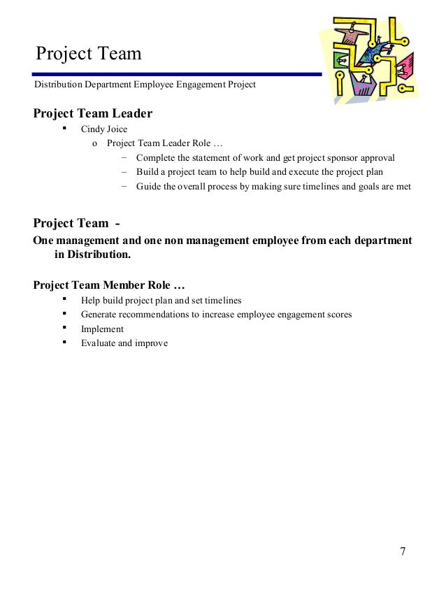 employee engagement project statement of work