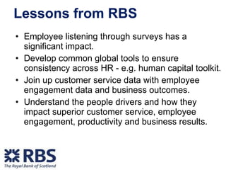 Employee Engagement RBS | PPT