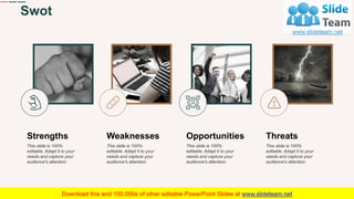 Swot
34
This slide is 100%
editable. Adapt it to your
needs and capture your
audience's attention.
Strengths
This slide is...