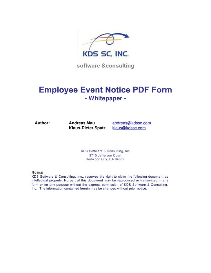 employee notice format
