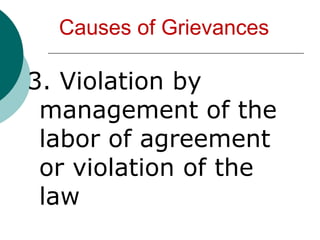 Grievance Procedures in Unionized Firms as Provided in their CBA1. The employee who has a grievance or claim shall submit this to his immediate supervisor.2. Submitting the grievance to the employee’s union representative.