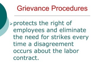 Discipline procedureprovide a systematic process for handling problem employees.