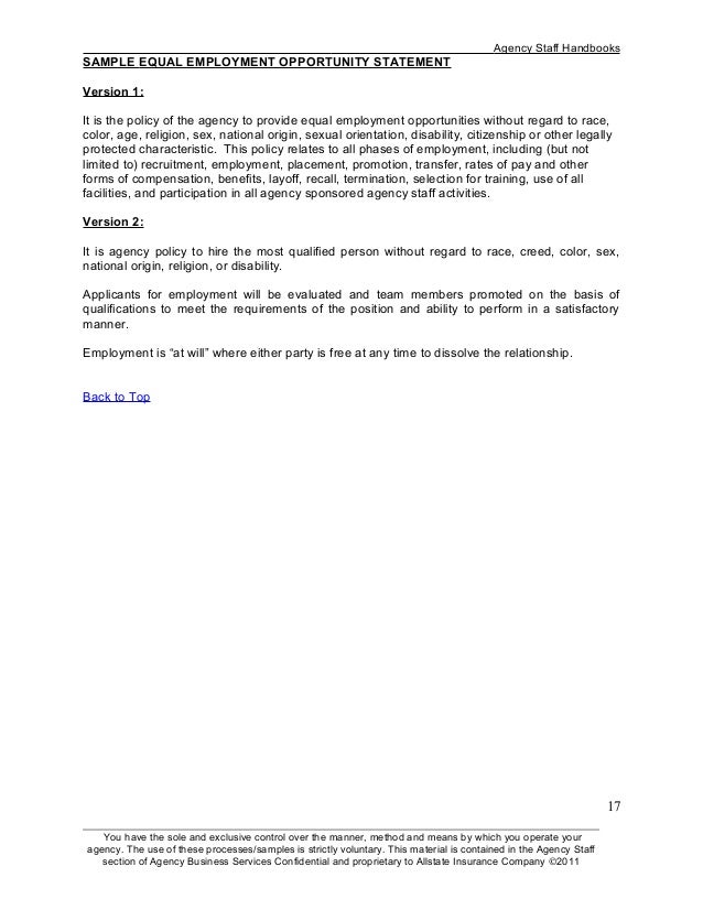sample employee handbooks