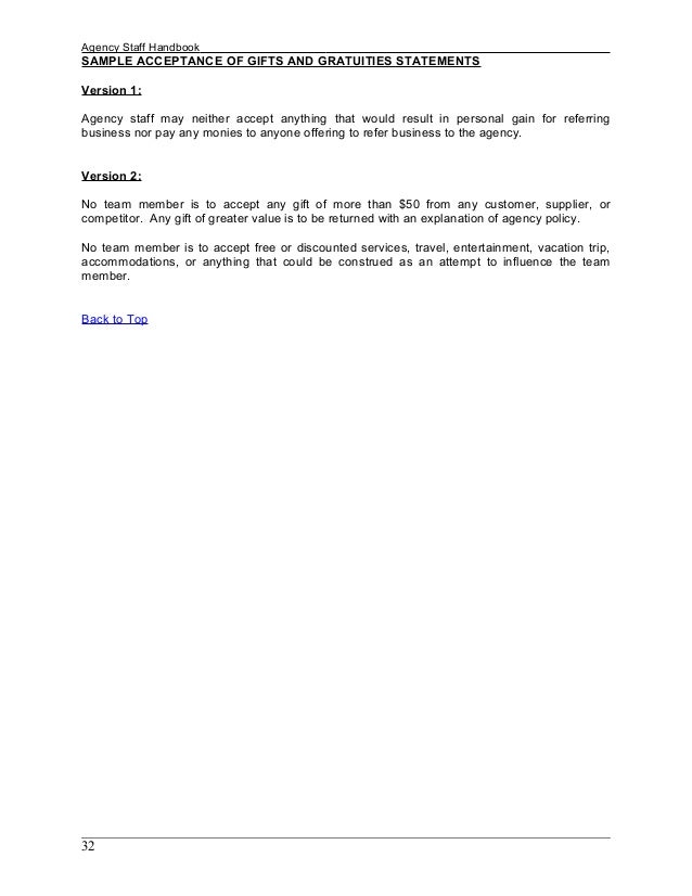 Sample Employee handbook