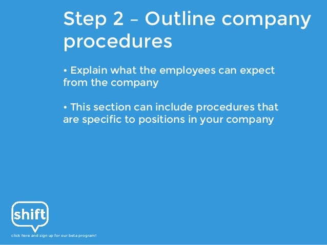 How to write employee guidelines