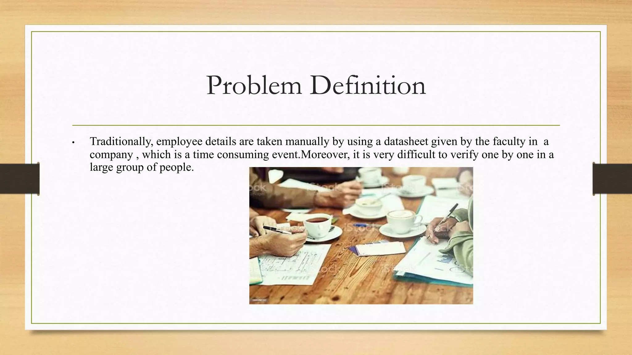 Employee information system using facial features pptx
