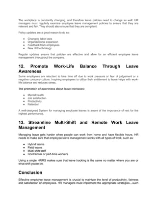 Employee Leave Management Best Practices for HR Managers.docx