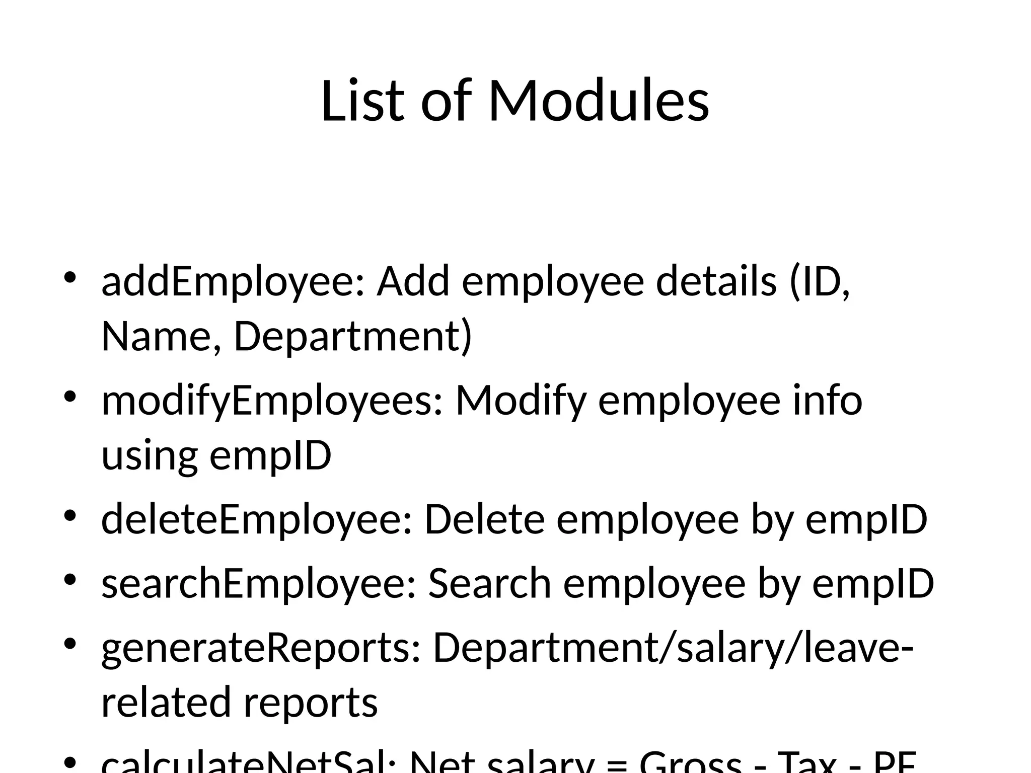 Employee Leave Management System Presentation Pptx