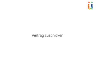Vertrag zuschicken
 