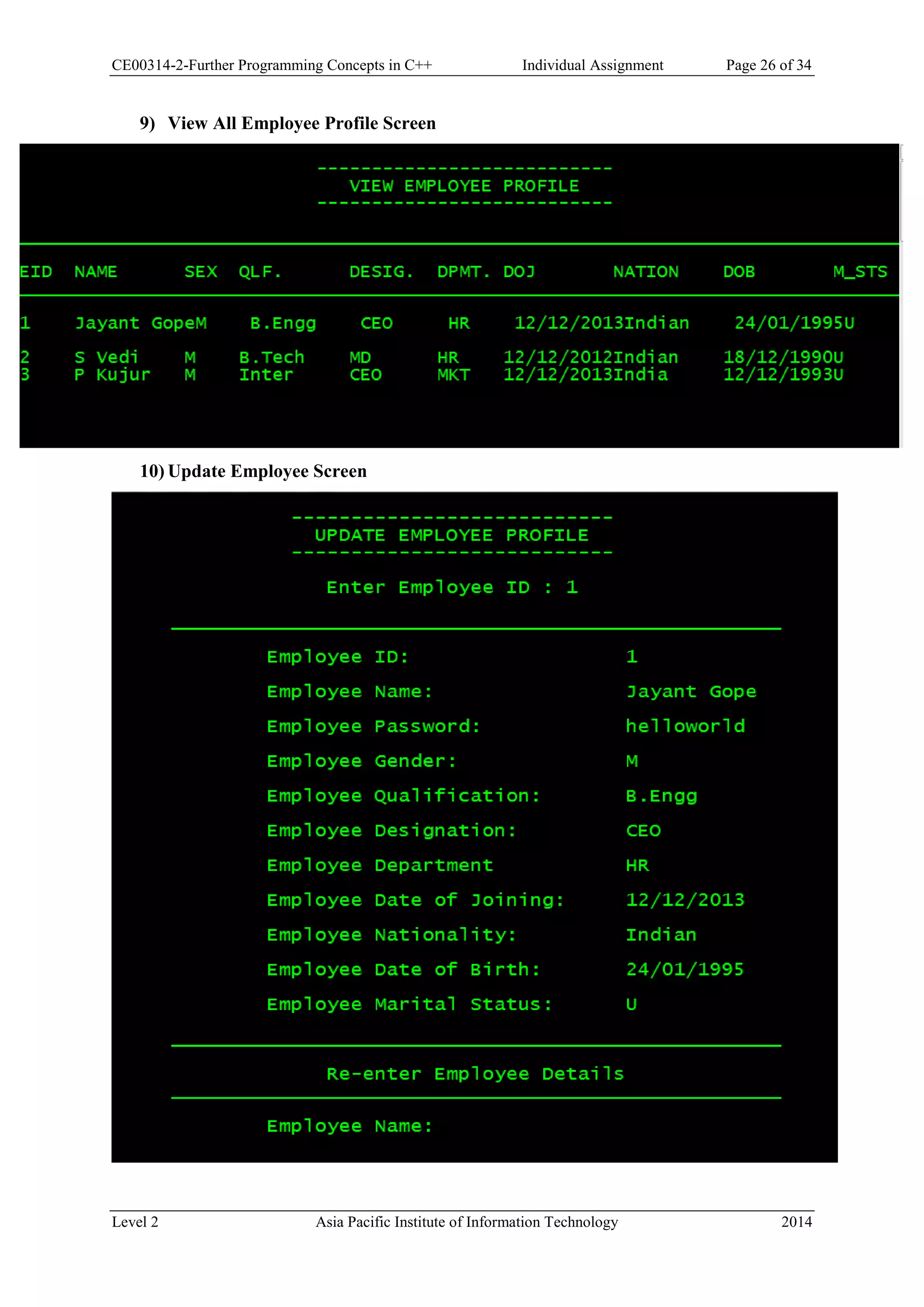 Employee Management System in C++ | PDF
