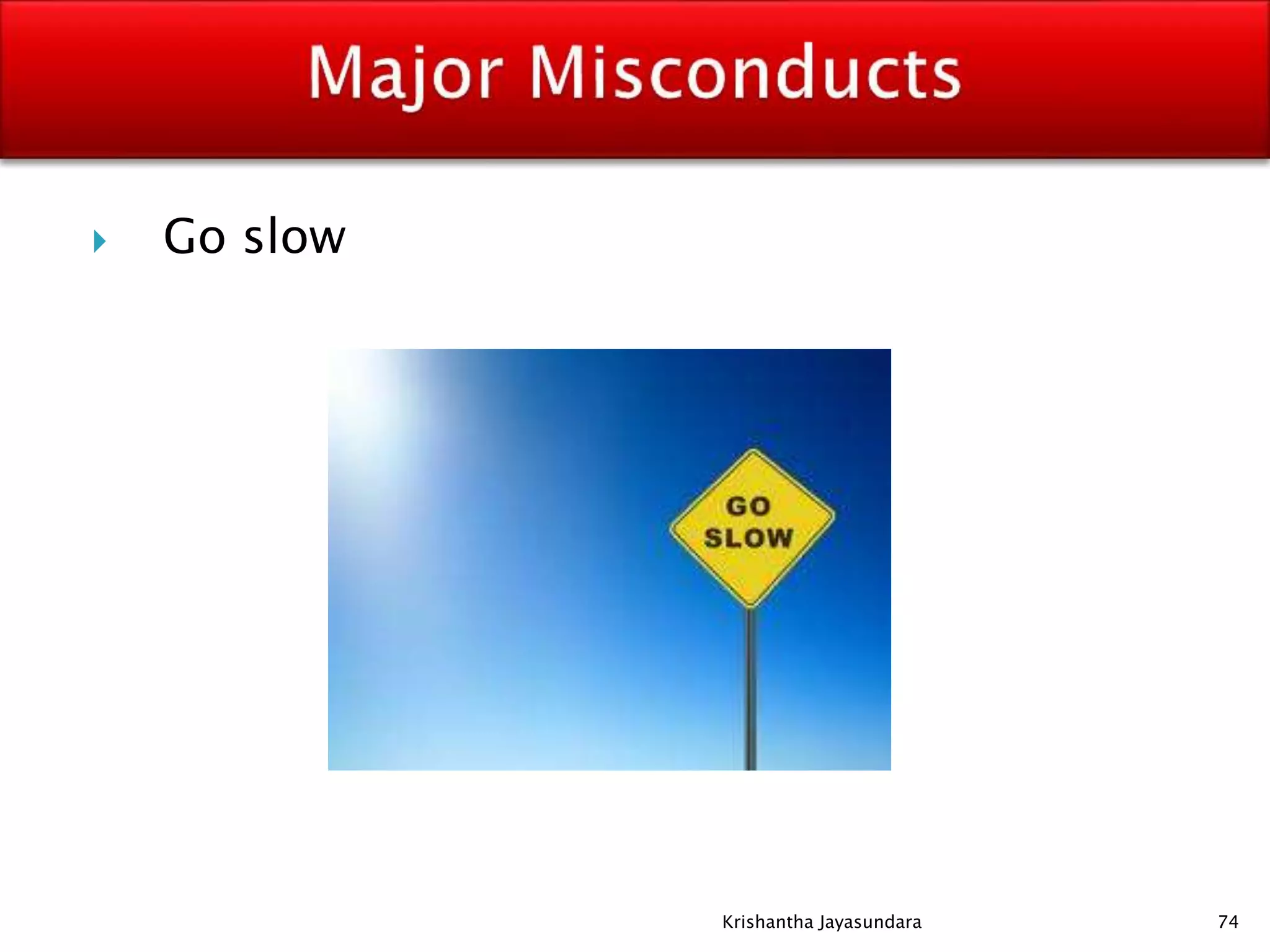  Go slow
74Krishantha Jayasundara
 